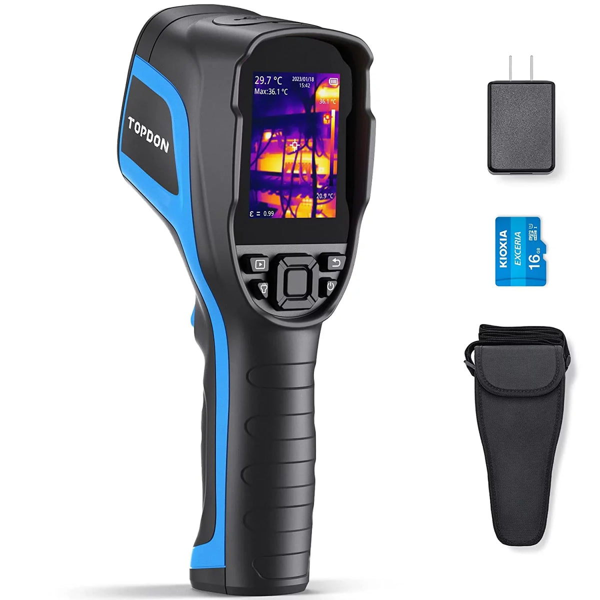 x Life TC004 192 12-Hour Camera IR Infrared Handheld 256 High TOPDON Camera, Thermal Thermal Battery Imaging Resolution Camera