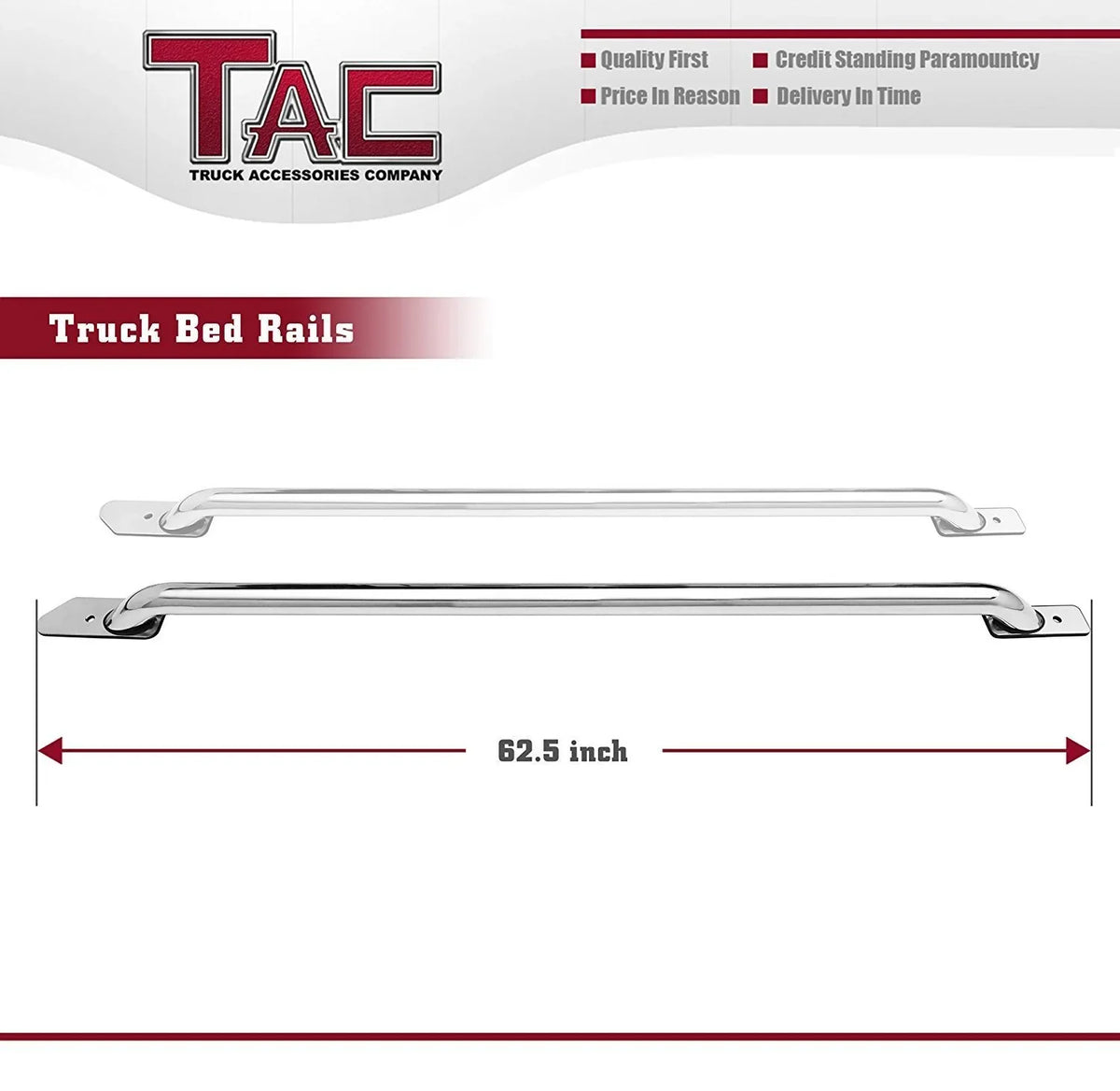 Stainless 2014-2024 Short T304 Bed Side Exterior rails Bed Off Steel 2pcs 1500/GMC Sierra Automotive 1500 Rails Chevy TAC Road Silverado 5.5ft Accessories truck Fit