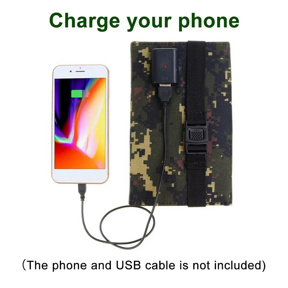 Camping New Hiking JahyElec Panel Power 80W Folding Phone Outdoor Charger Bank USB Solar