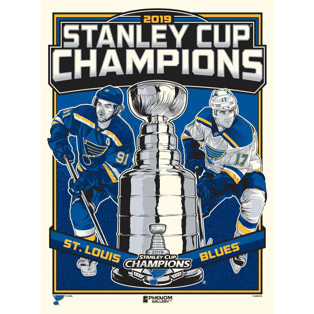 24'' 18'' Champions St. x Gallery Poster Edition Louis Art Cup 2019 Limited Blues Serigraph Phenom Stanley Print