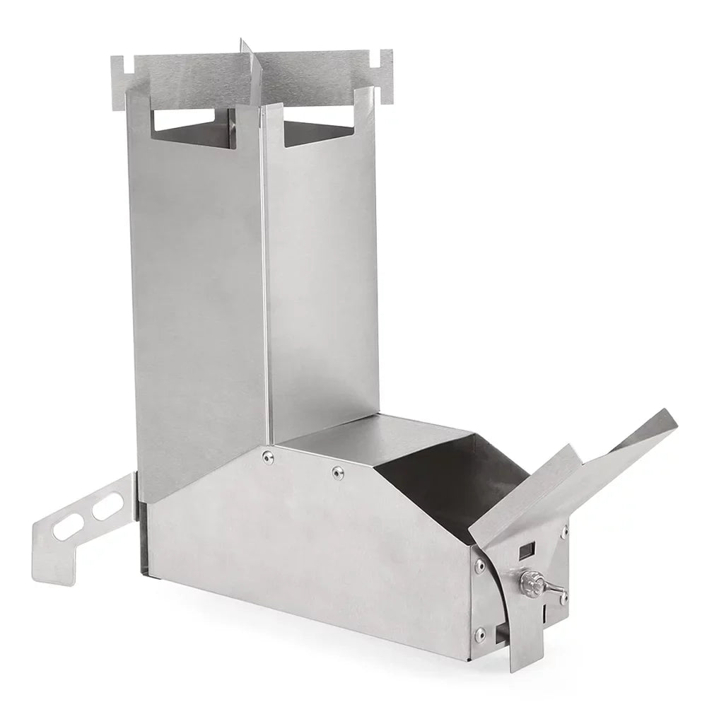 Lixada Stove HuntersTent Stainless Bbq furnace,Tent Steel Wood Wood Stove Steel Stove With Handle Stove Camp TentCollapsible Wood Stove Stainless Picnic Wood Stove Stove
