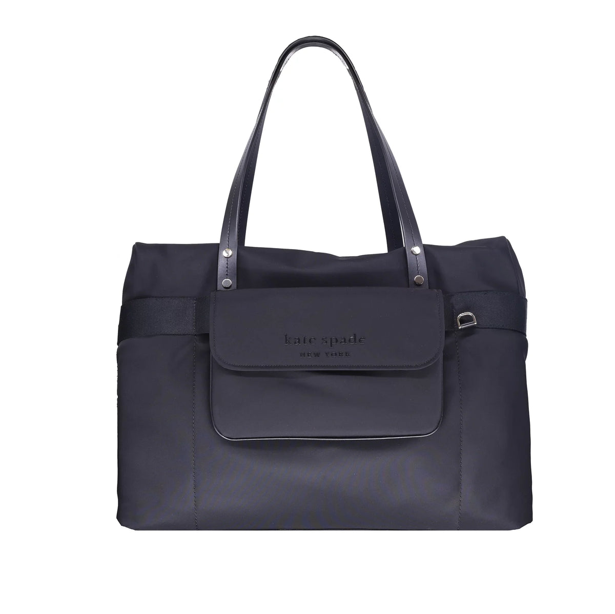 Nylon Women's Adult Black Journey Kate Bag Duffle Spade