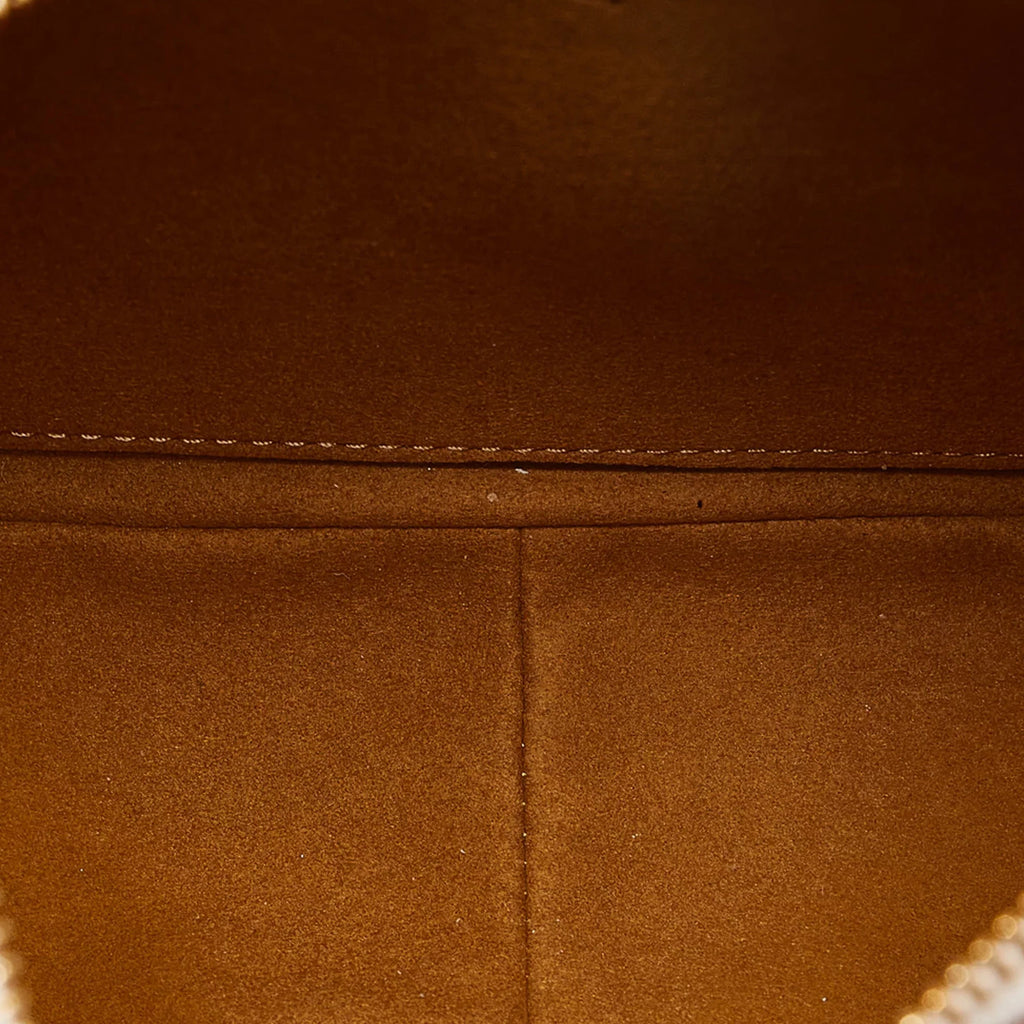 Polyester Linea Logo (Good) McCartney Shoulder Vegetarian Unisex Stella Fabric Authenticated Brown Pre-Owned Bag