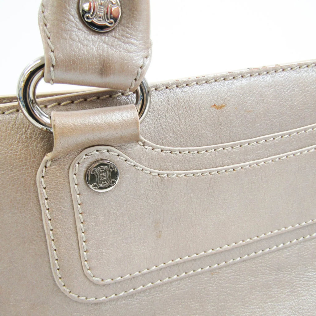 Handbag Celine Beige,Champagne Pre-Owned Boogie Leather Women's (Good)