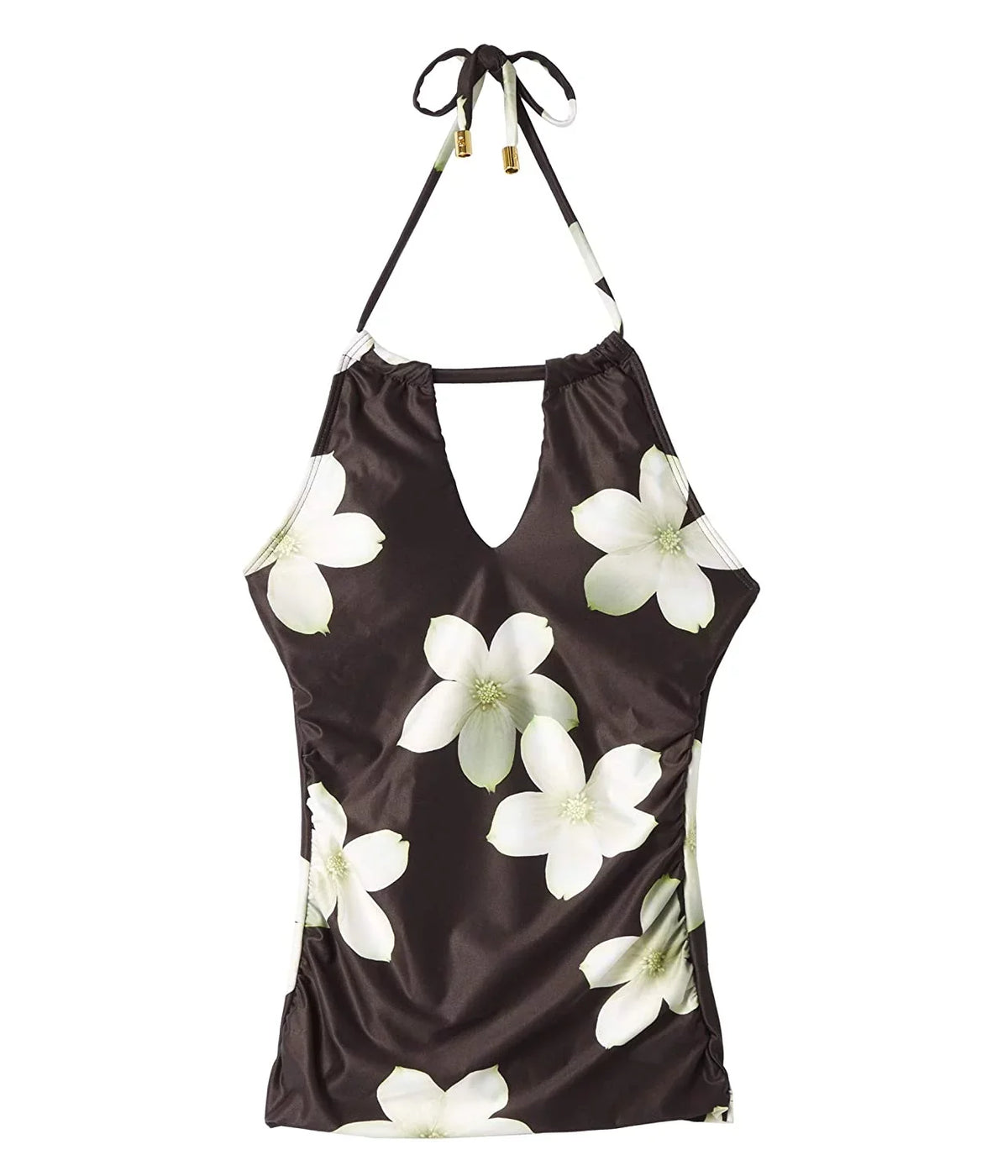 Villa High Womens Tankini Top Lauren Floral Neck Swim Lauren Ralph
