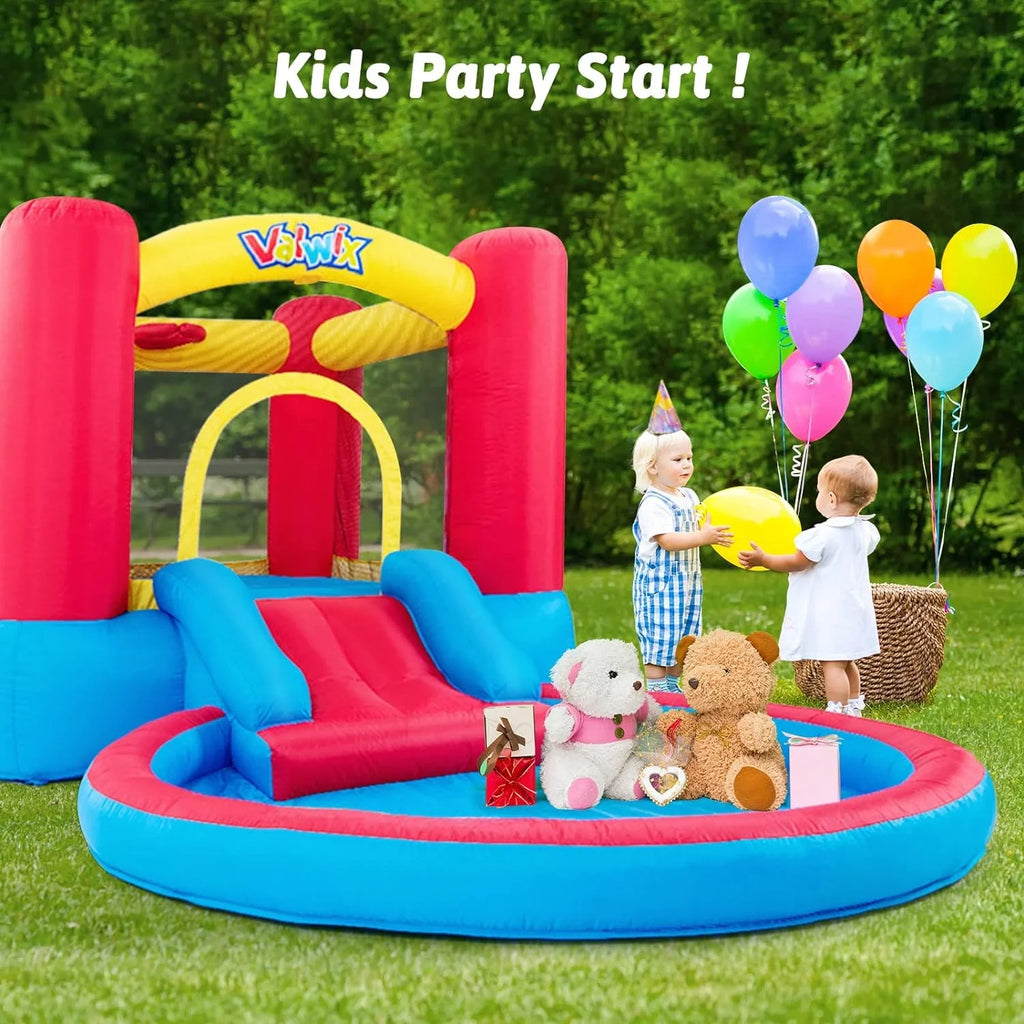 Bounce Wet Kids Basketball Dry with Kits, Pool Fun Hoop Valwix House for Area Blower Inflatable Combo, for , Waterslide with years & 3-5 with Bounce Castle Repair Bouncer Bouncy