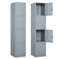 4 Employees,71" Staff,Home Steel Cabinet Lockers Storage STANI Sundries,Gym,School Office Door for Metal Lockable with for