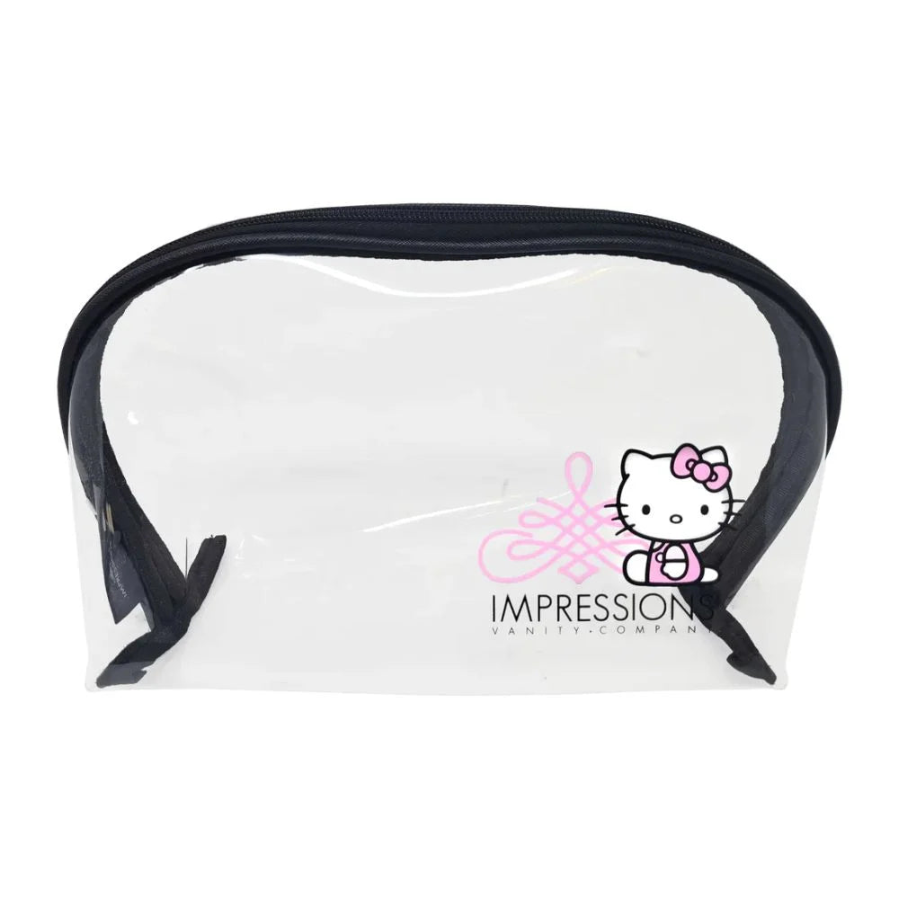 Pcs Bag (White) Waterproof Impressions Makeup Vanity Hello Clutch Kitty 2 Travel Nested Purses, Clutch