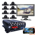 Mini MDVR Large HD Angle Car JOINLGO Mobile Camera System View for Car Recorder Screen Cameras Remote DVR 1080P on with Phone Video Backup WiFi PC DVR Vehicle GPS Truck/RV/Bus 4G 8-CH Monitor AHD 10"