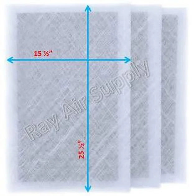 RAYAIR Air MicroPower Filter Pack) WHITE Pads 17x28 with Replacement Refills Guard (3 Cleaner 17x28 SUPPLY Compatible