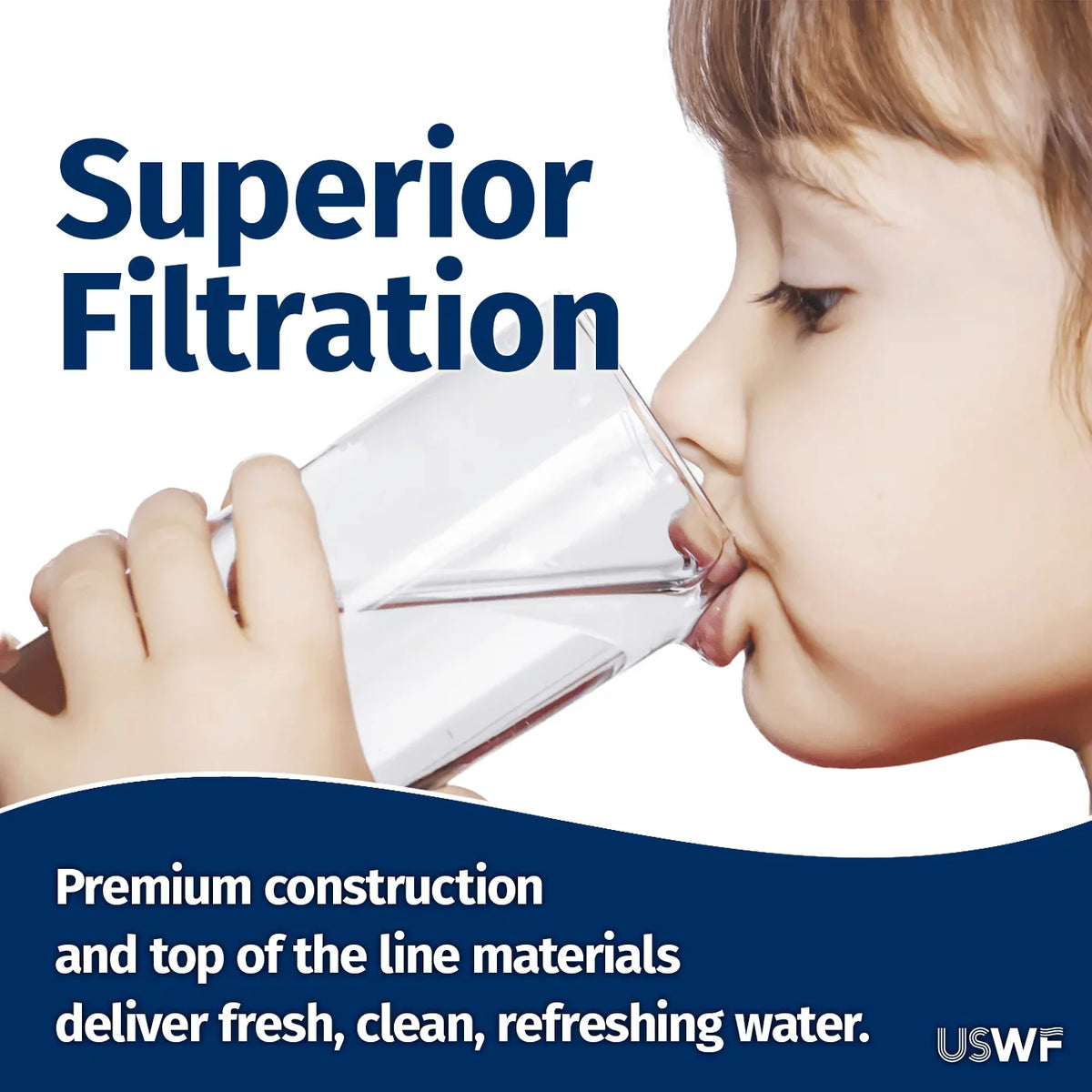 Replacement for Filter RO Filter system, Life 1-Year Tankless USWF CF USWF-RO-2F-600 RO-2F-600-F