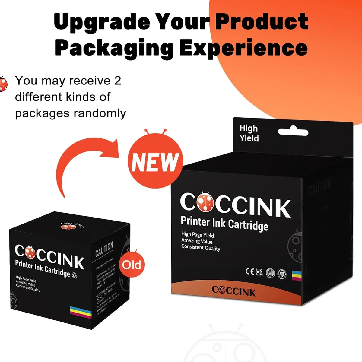 HP Ink 5642 Envy 62XL COCCINK 200 7640 5640 62 for XL 5643 250 5746 Replacement 5660 Cartridge 7645 for 5740 OfficeJet