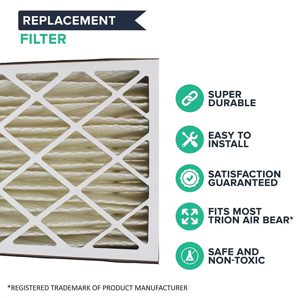Filter,MERV Air 255649-102 Trion 8,20x25x5",3PK Cleaner