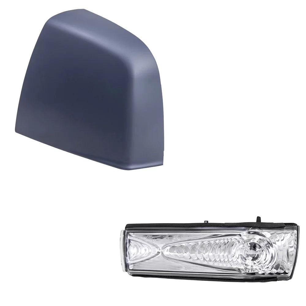 Driver To Paint Turn Door Light Aftermarket Gray Brock Compatible Set Signal Replacement And RAM SLT SLT/Tradesman Cover Promaster Match With 2015-2021 City Mirror Left