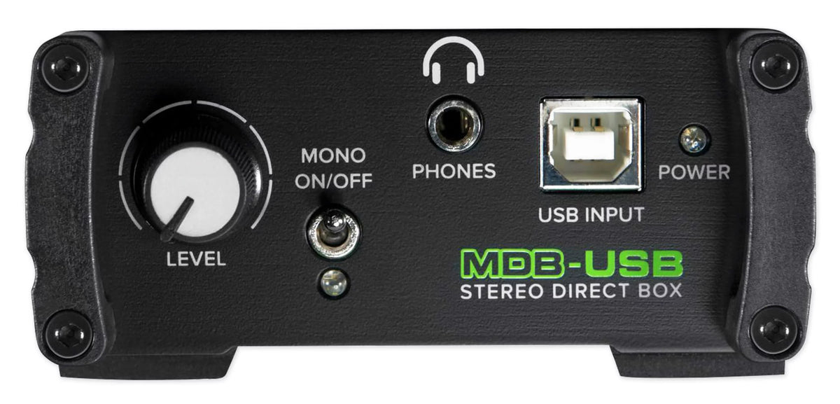 Mackie + Direct Box MDB-USB Box For Headphones USB PC DI Stereo