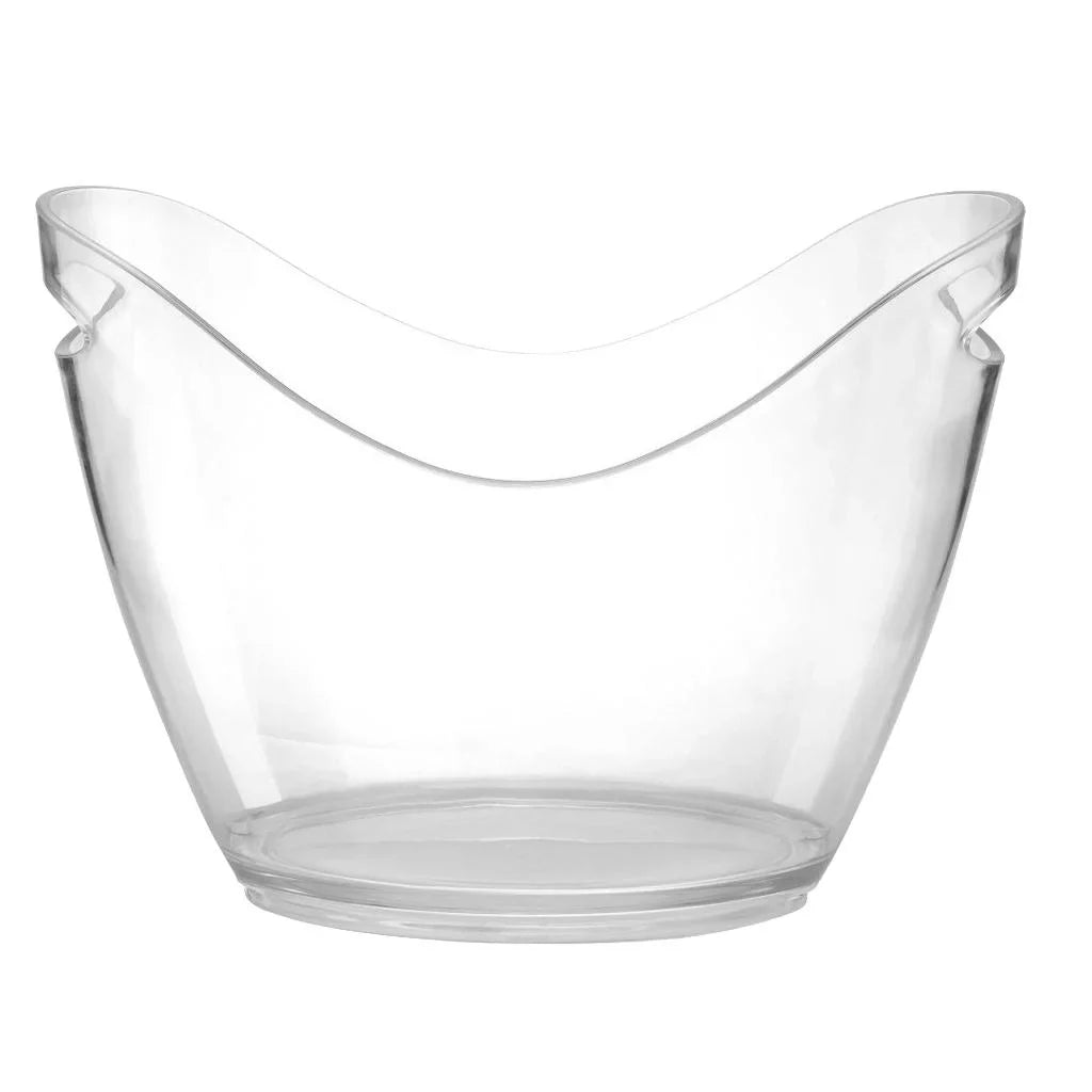 Bucket Bucket Chiller Tubs for Bucket Cocktail Clear Parties Bar Beverage L) Drinking for for Beer for Acrylic Ice Cooling or Champagne (4