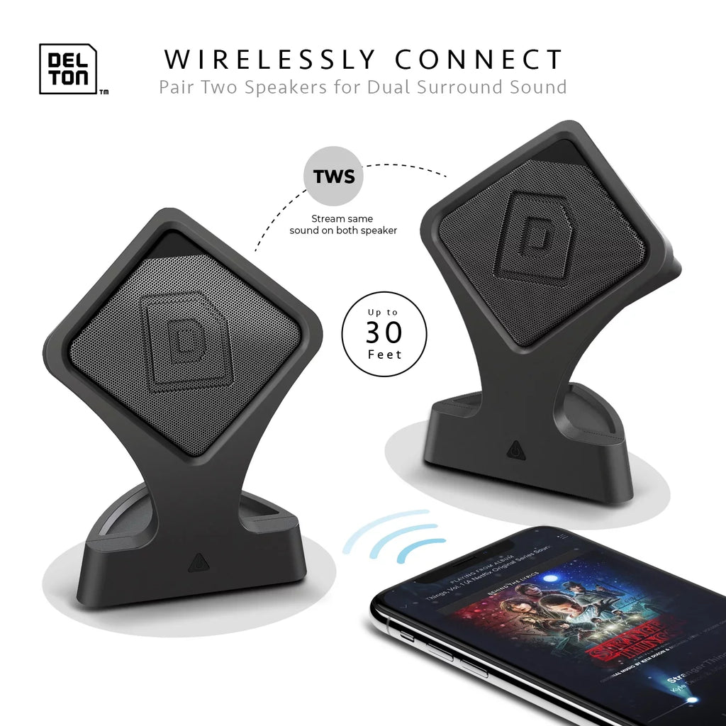 HD Pack), Bluetooth Wireless and Bass True Speaker, Dynamic Sound Portable Delton Mic with Speaker (Twin