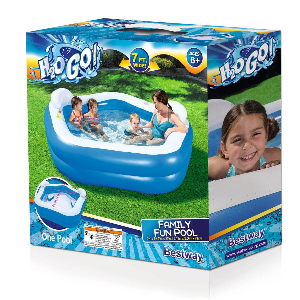 Star 81 Inflatable H2OGO! 84 inches Kiddie Shaped x Pool