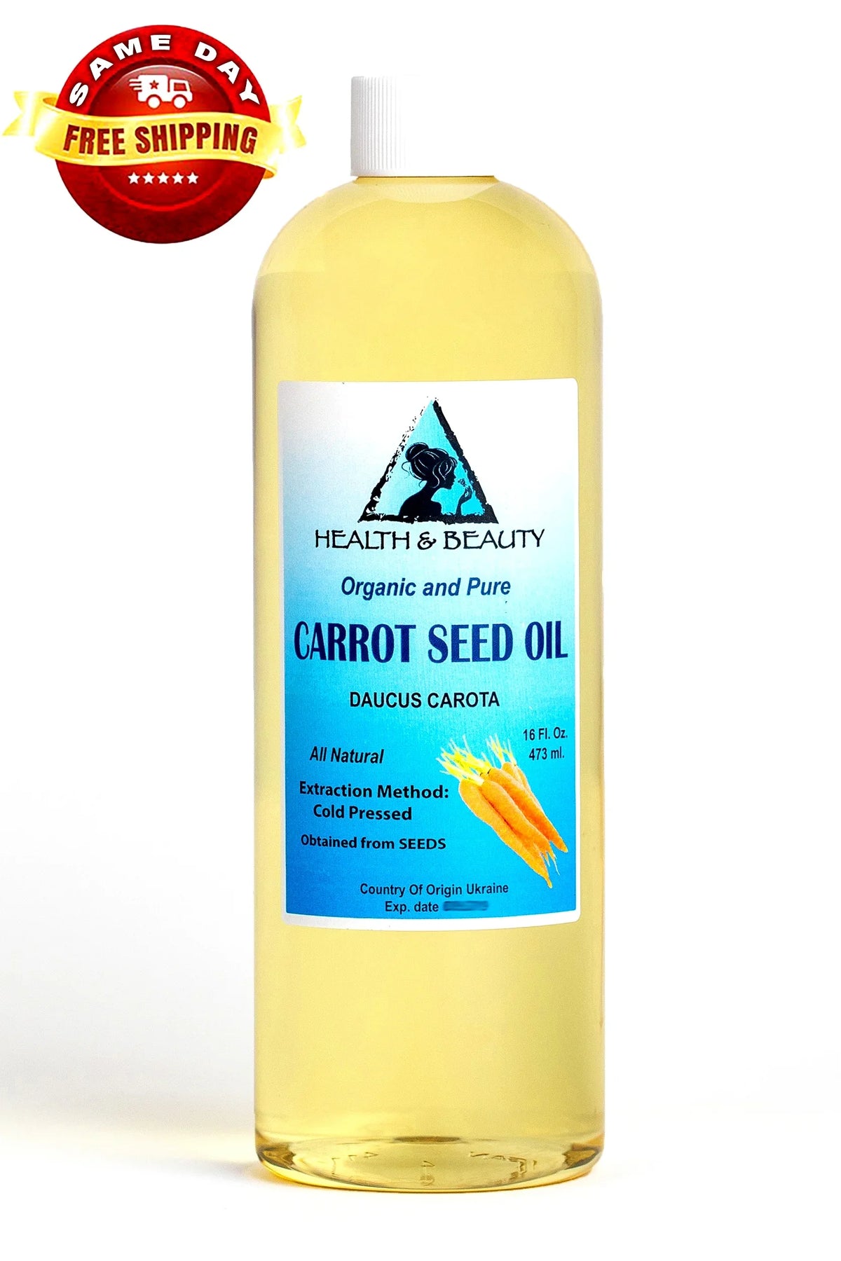 Pressed Pure Fresh oz Organic Seed 100% Oil 16 Premium Carrier Carrot Cold