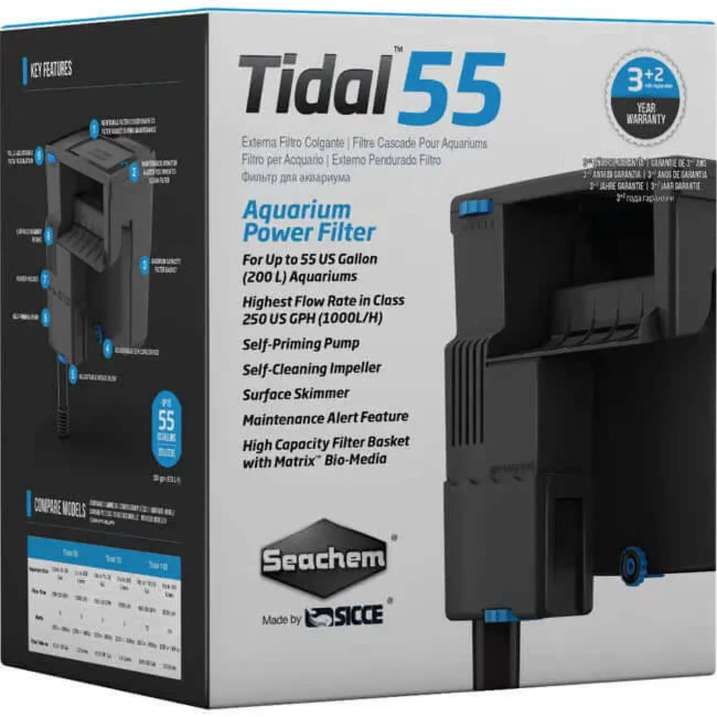 Filter, Power Aquarium Tidal Seachem Large Gallon, 35