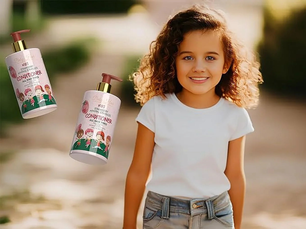 Hair Care Set - Tear-Free Sensation Strawberry Shampoo, Hair Gentle, HAIR Conditioner, Kids: and for and Vegan, Kids BABY Mask