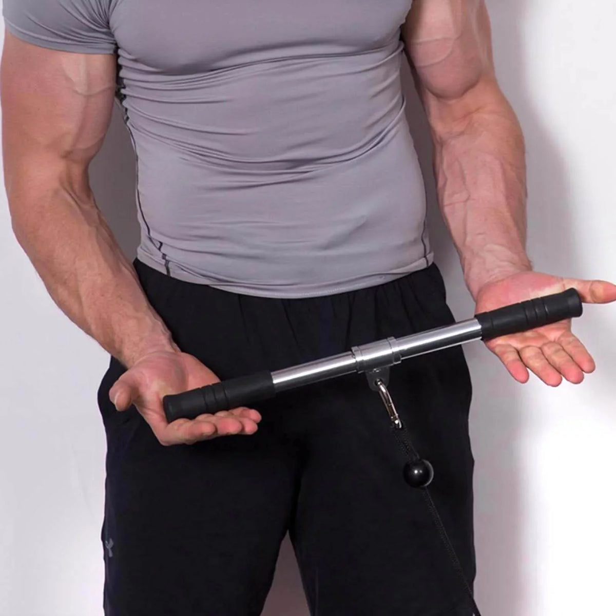 Bar Machine Down Cable Pulldown for Bar Pull Training LAT Muscle Attachment