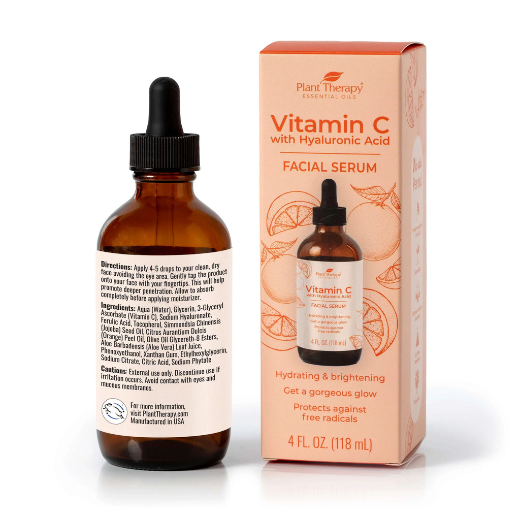 4 Acid Lines & with and Facial Therapy Wrinkles with of Hyaluronic the Ferulic oz Plant C Hyaluronic & Acid, Reduces Vitamin Fine Appearance Serum Vitamin Acid, E,