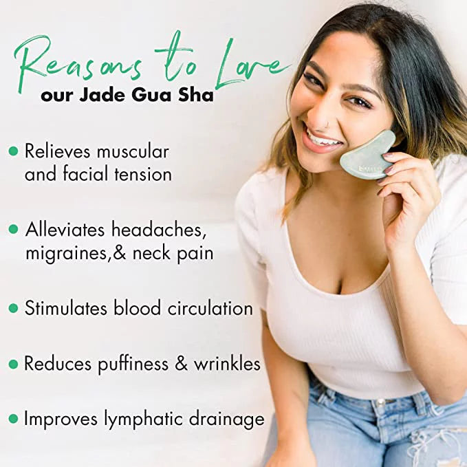 '- Gift Sha Set Earth Quartz Jade Beauty Ice 3-Tool Roller by Roller, Rose and Gua