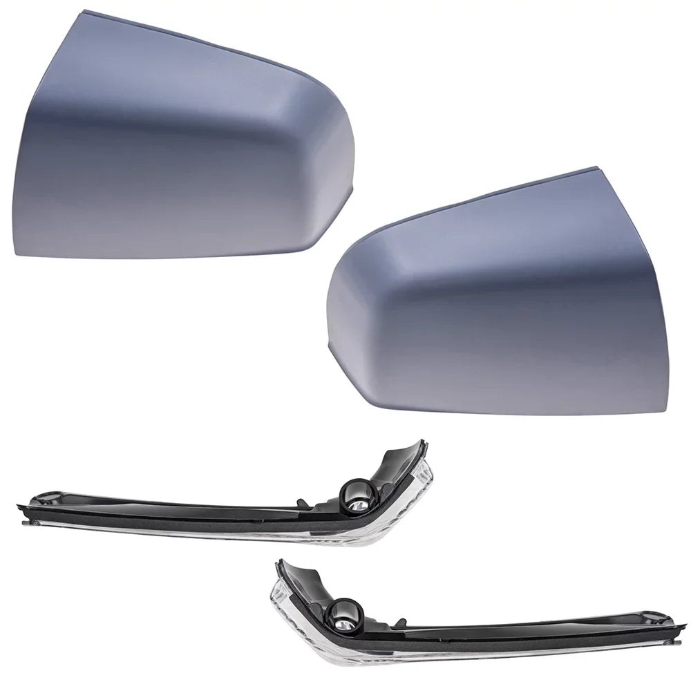 RAM 2015-2021 Replacement Promaster 4 Aftermarket Compatible And Gray Piece City Right Turn Set Paint Driver Signal Brock To SLT Light With SLT/Tradesman Left Cover Match Mirror Door Passenger