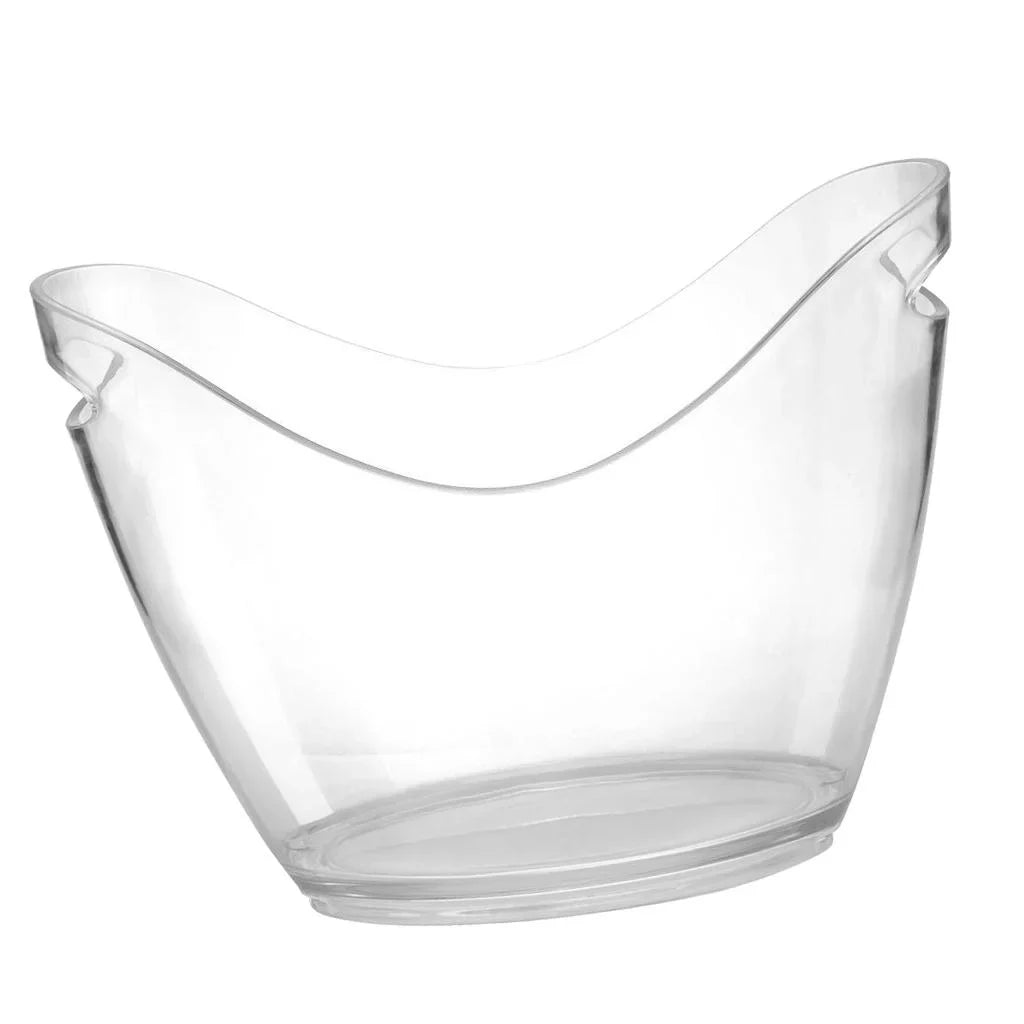 Bucket Bucket Chiller Tubs for Bucket Cocktail Clear Parties Bar Beverage L) Drinking for for Beer for Acrylic Ice Cooling or Champagne (4