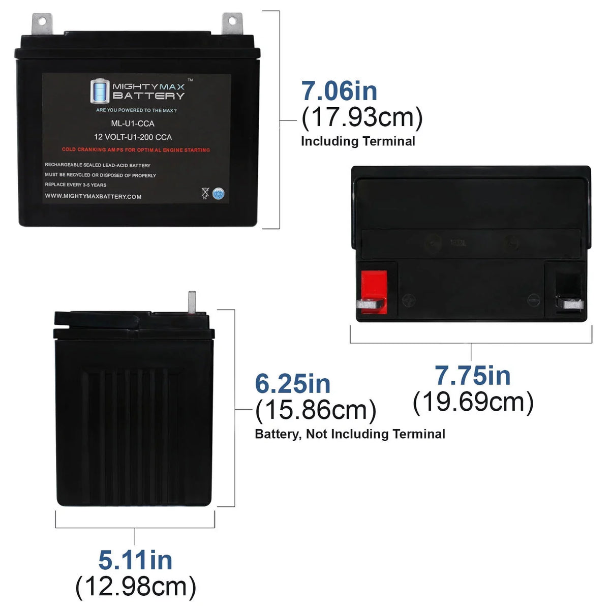 for ML-U1 200CCA Battery Pro Mower Bobcat 0Turn 12V 942406H Fastcat