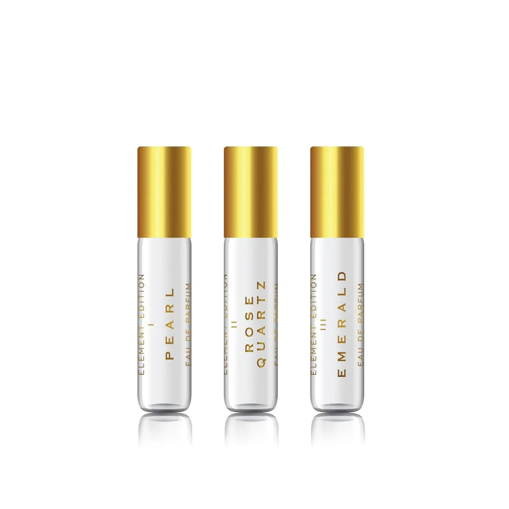and Gift Fragrance Emerald 0.27 X 3pc Beauty - & 3 Rollerball Pearl, scents. Edition oz Quartz, our - Rose Featuring Tru Set, with Women's Perfume favorite - Element
