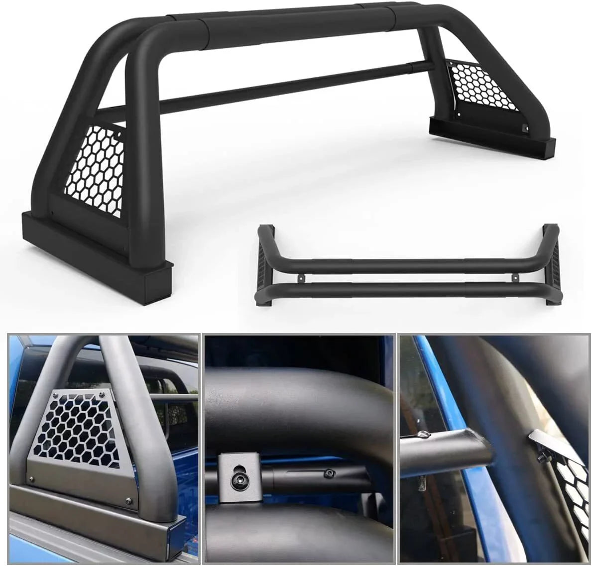 Ranger Bar Chase 62.9-74.7" Ford Bed Truck For Sport Fit Bar 2019-2023 Roll Rack Adjustable