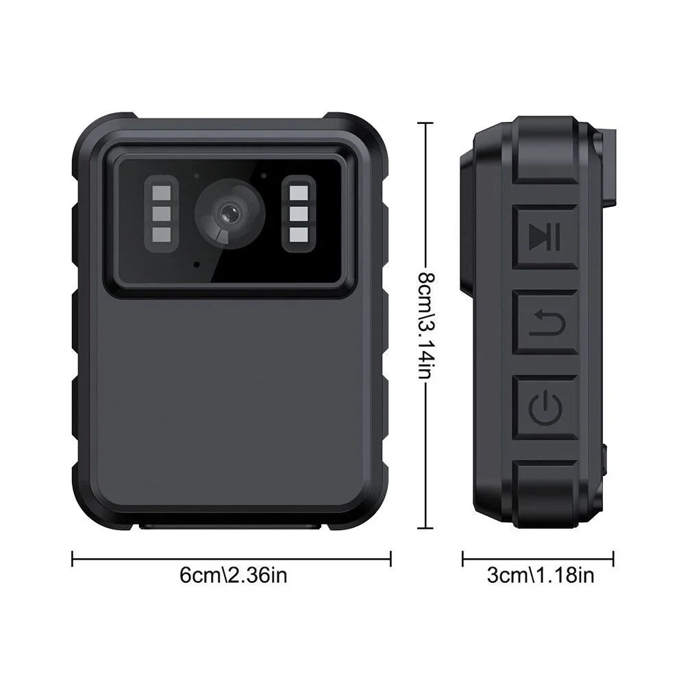 JLLOM Body Vision Night and with Police IR Camera Mini 1080P - DVR Video Audio Camcorder