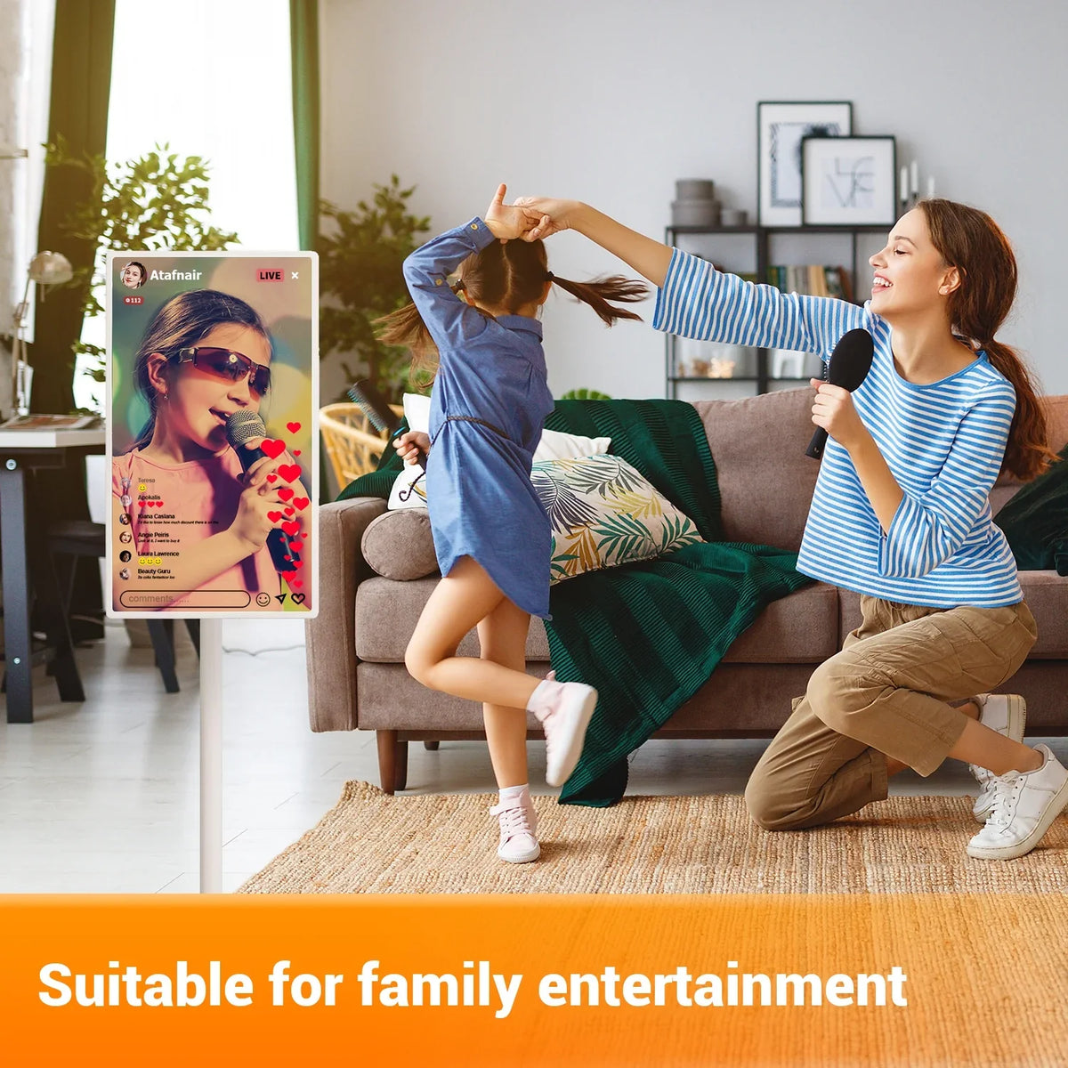on JYXOIHUB Touch 22 1080p TV inch StandbyMe Portable Wheels Screen Wireless Televisions,