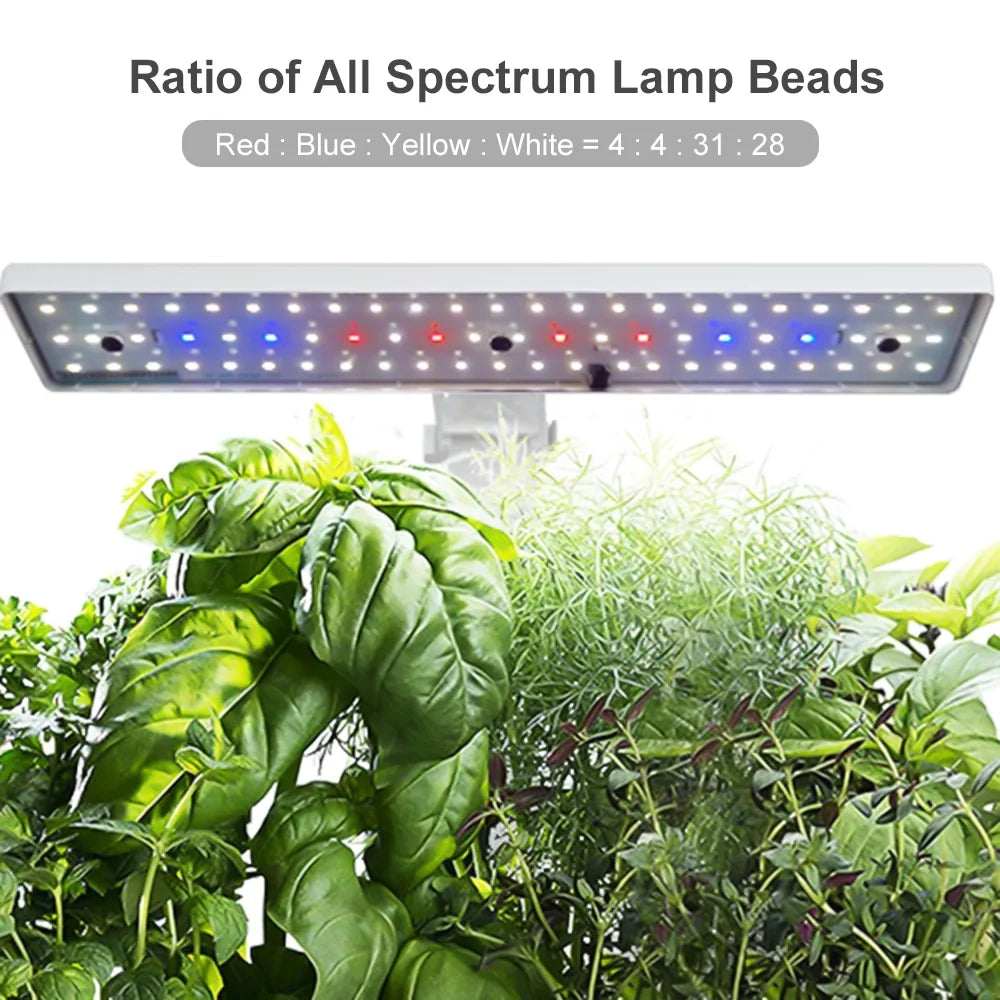 Pods Home Lights 2L Smart 9 Office Water Growing Smart Kit Automatic LED Pump Tank 15W Garden with System Kitchen Grow Adjustable Timing Indoor for Hydroponics Height Leyfeng Herb Water
