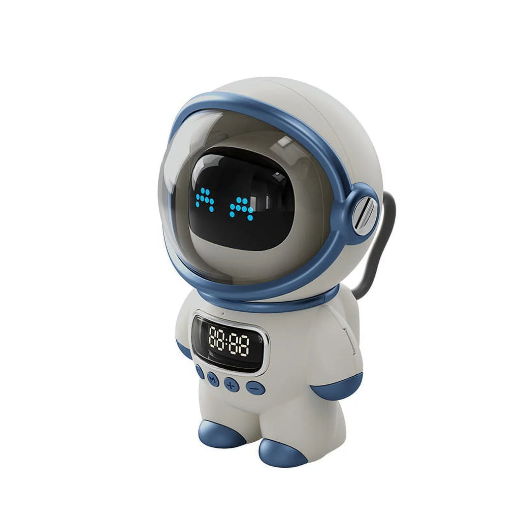 Alarm, FM Clock, TF Astronaut-Shaped Card Night Bluetooth with Smart Support Light Radio, Sleep Speaker and