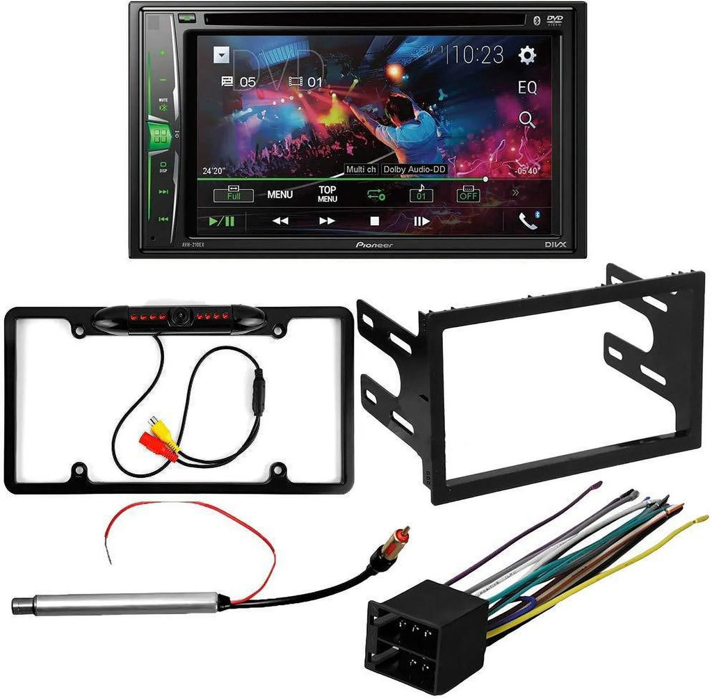Double 6.2" Volkswagen for 1999-2002 Media W/ Receiver KIT4974 Bundle with DVD/CD Golf Stereo WVGA Bluetooth/Backup Digital Kit/in-Dash Camera/Installation Car DIN Pioneer Touchscreen AM/FM