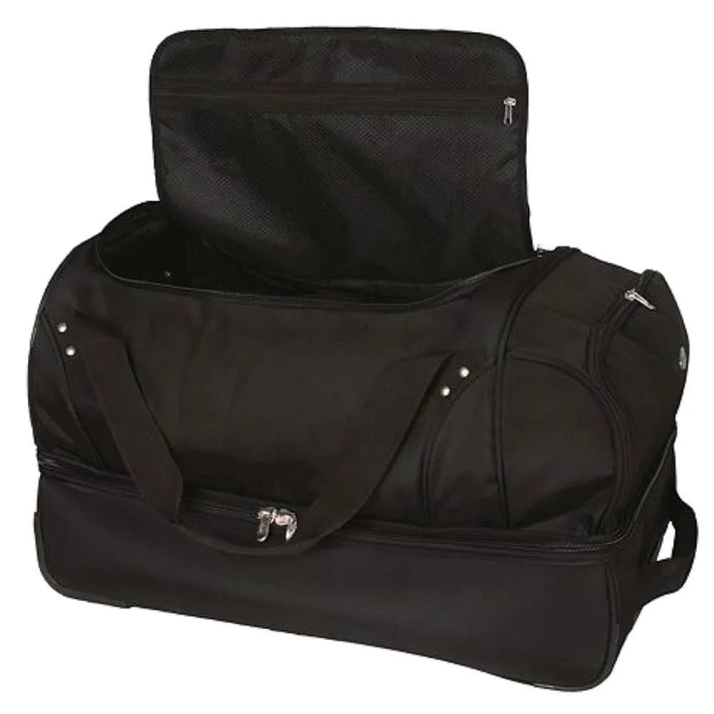 2-Wheel Duffel Bag 27'' Drop Rolling Eagles Bottom MOJO Philadelphia Black