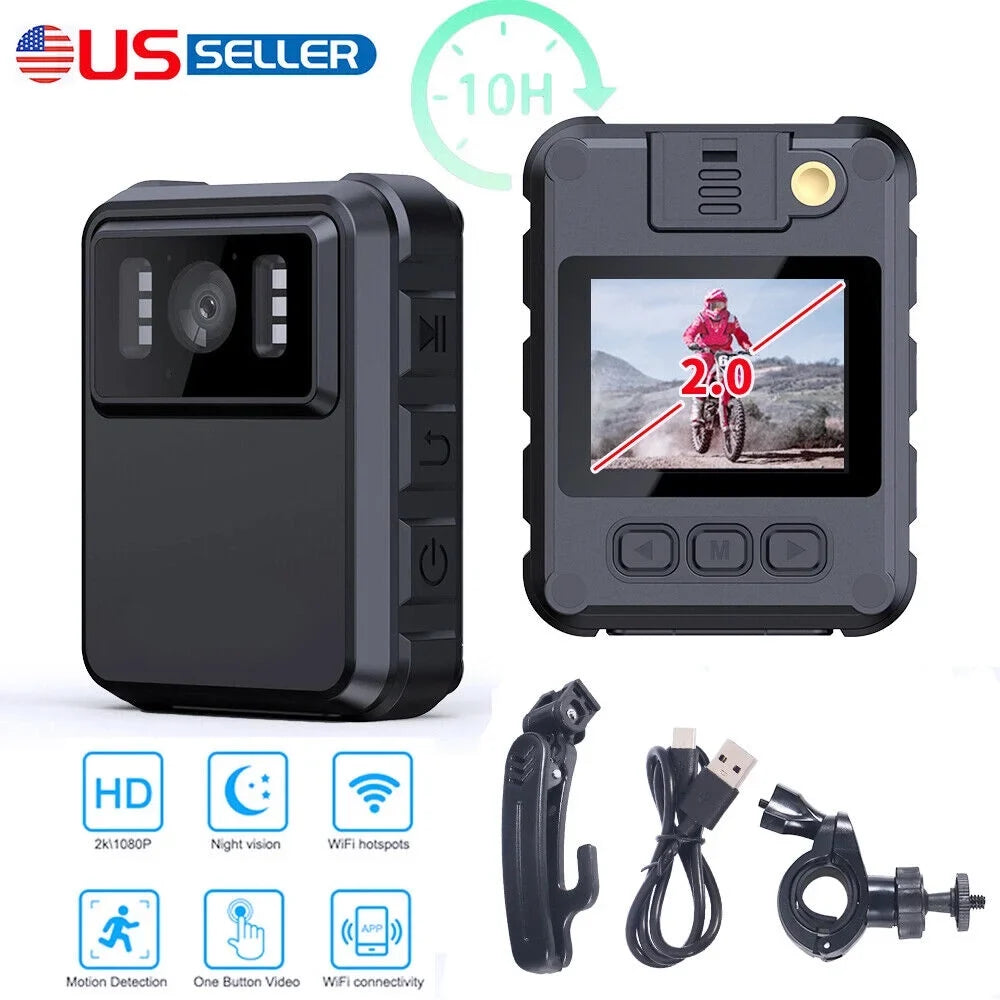 JLLOM Body Vision Night and with Police IR Camera Mini 1080P - DVR Video Audio Camcorder