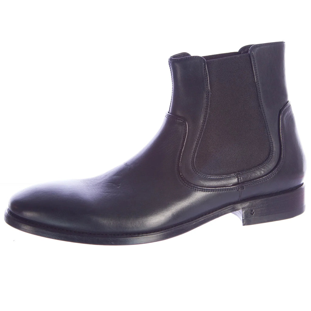 Men's Black Boots Chelsea Varvatos 7 Leather Fleetwood John