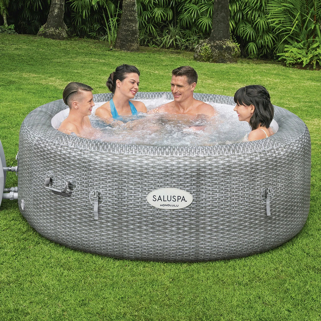 SaluSpa Spa AirJet Hot Honolulu Coleman 6-Pack Bestway with Tub Seat