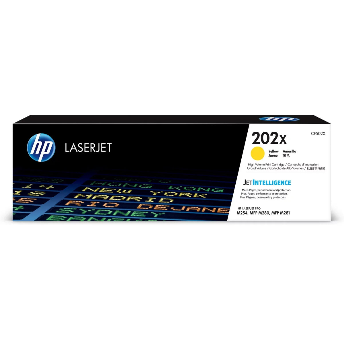 HP (CF502X) 202X Yellow Toner Yield Cartridge, High