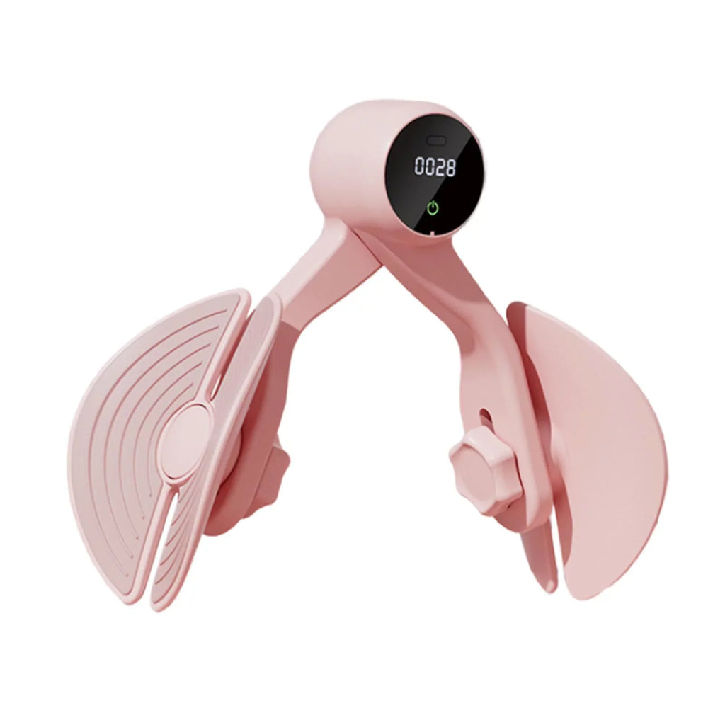 Exerciser Thigh Hip Compact, Workout Exerciser, Home Trainer Leg Hip Machine Muscle Trimmer Gym Counter, Thigh Strengthening, with Inner Thigh Pink