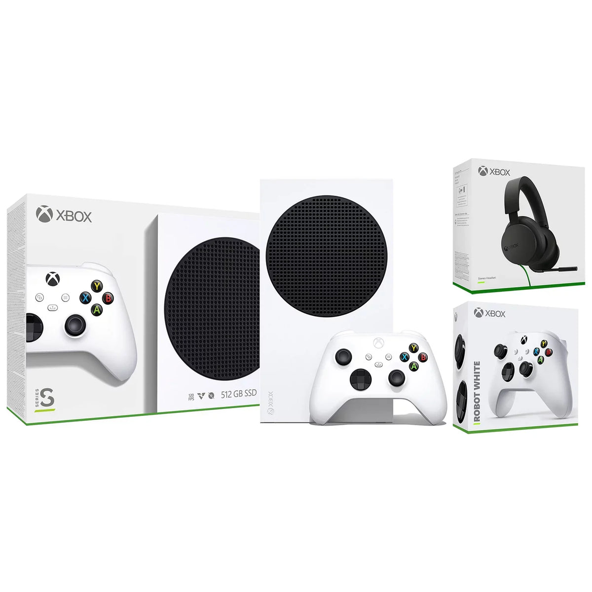 S Video and Bundle Game Controller Microsoft Extra with Headset Console Gaming Xbox 512GB Series