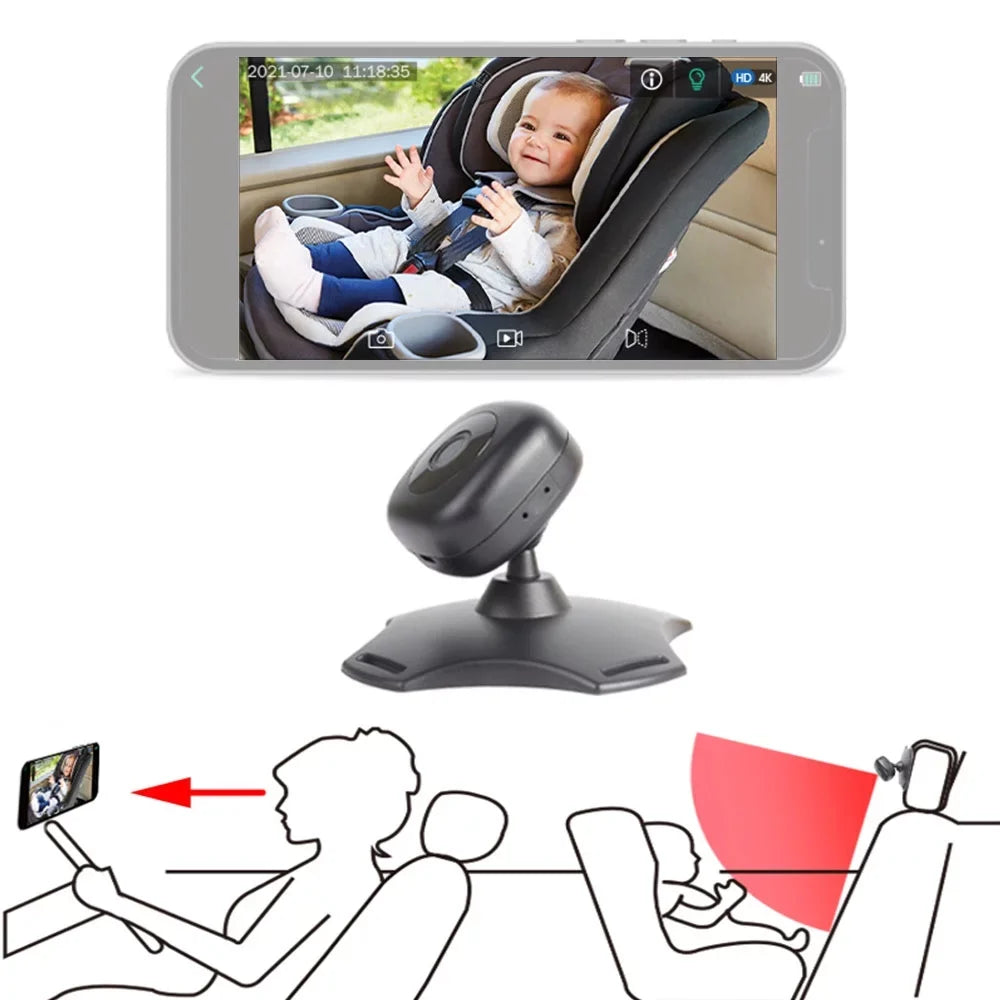 Baby Vision Camera WiFi Baby Rear Rotation Monitor 360° Mirror for Monitor Baby Wireless USB Car Powered Facing Seat Car Night Camera