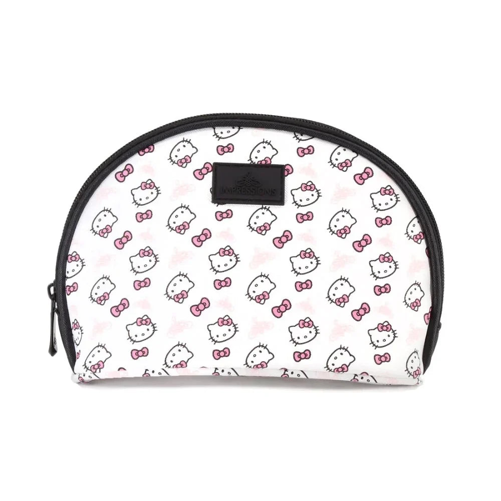 Pcs Bag (White) Waterproof Impressions Makeup Vanity Hello Clutch Kitty 2 Travel Nested Purses, Clutch