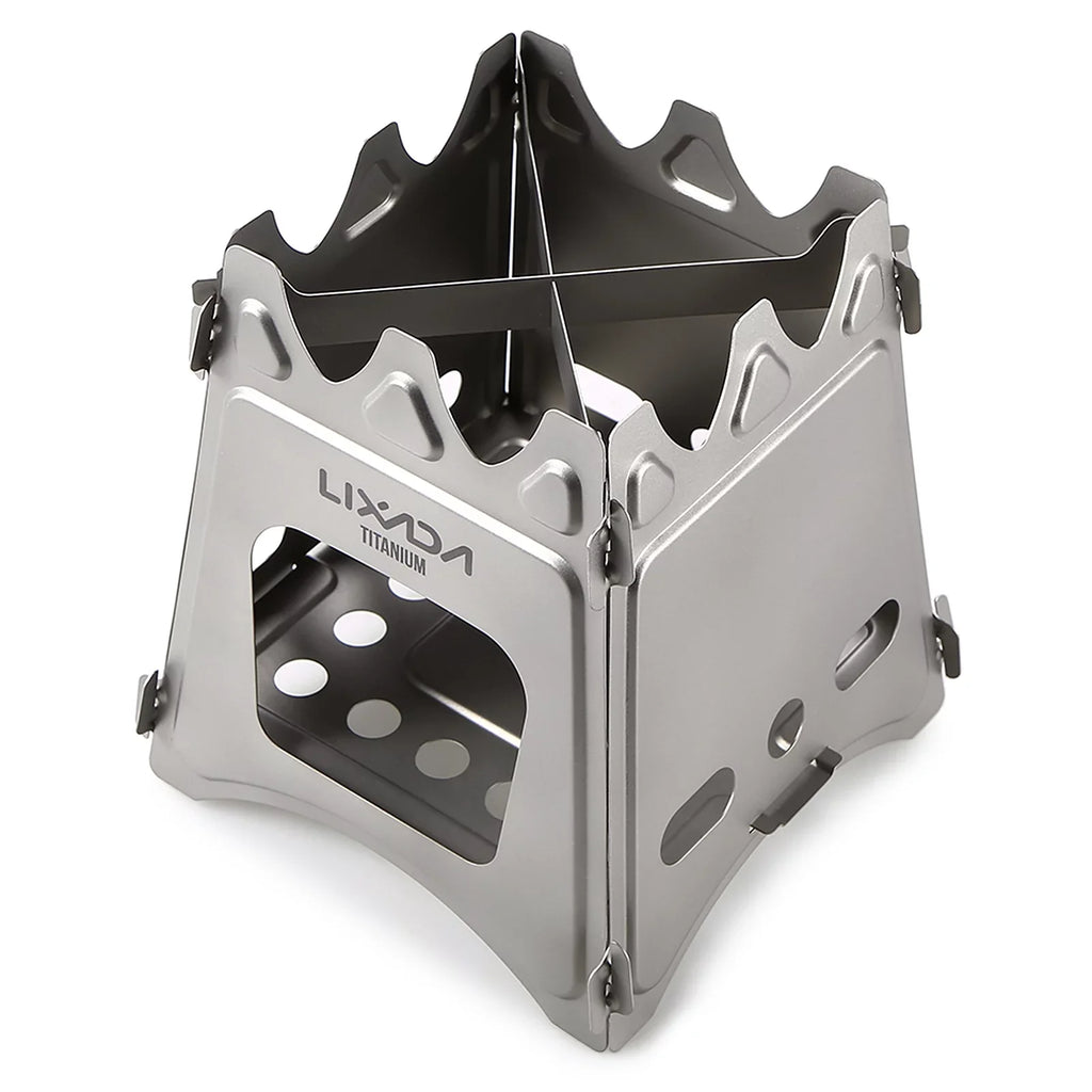Ideal Folding - Compact Camping, Picnicking Cooking, Stove and Wood for Lixada