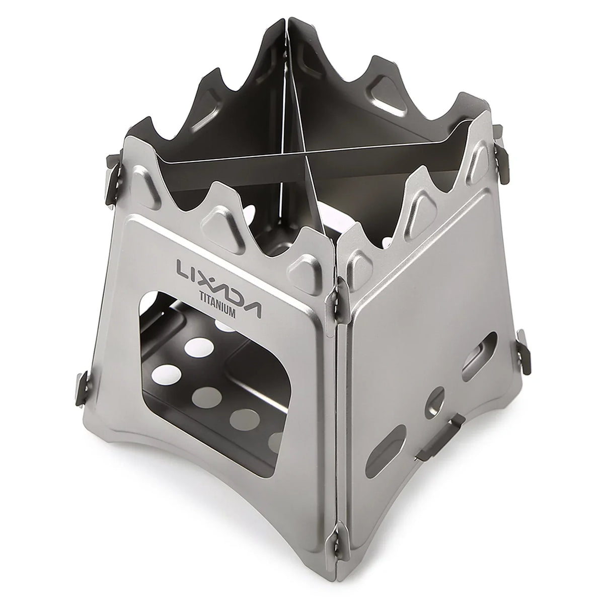 Ideal Folding - Compact Camping, Picnicking Cooking, Stove and Wood for Lixada