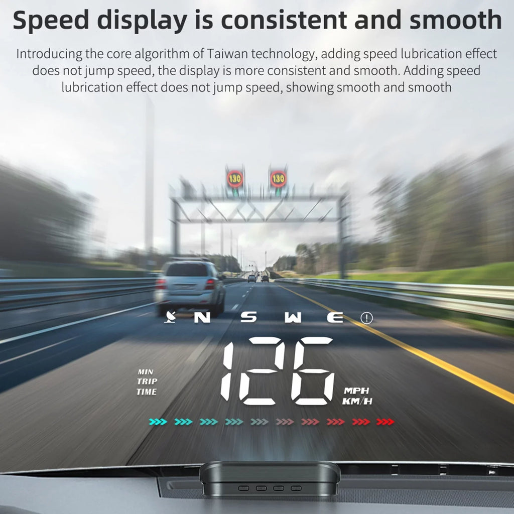 with Alarm Digital Heads-Up for Car GPS Pinnaco Display Speedometer Speedometer Overspeed